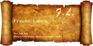 Frecko Laura névjegykártya